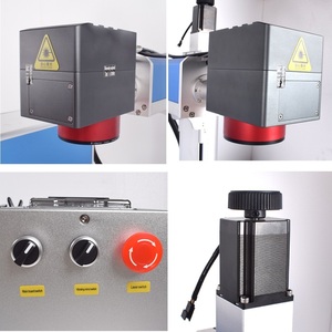 Machine de marquage laser à fibre JPT Mopa 100W 2.5D Ezcad3 Mopa M7 avec axe Z motorisé et axe rotatif pour gravure en relief profond sur métal - Product Image 6
