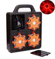 2019 Antichoc 6 Pack LED Feux De Route de Sécurité De Secours Rechargeable Clignotant Led ambre voyant avec sequentional fonction
