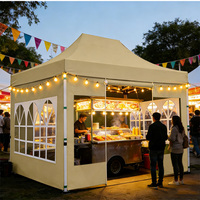 Grande tente de marché pour exposition extérieure 10x10 10x15, double pop-up rétractable, imperméable, anti-UV, en tissu Oxford et alliage d'aluminium
