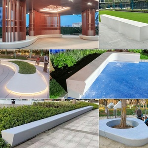 Outdoor Bamboo Tree Pool <b>Bench</b> Custom-Made for Squares Parks Tycorite Leisure Chair Decoration - Product Image 4
