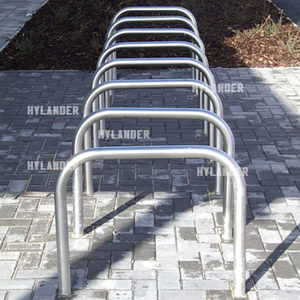 Bike floor parking rack China manufacturer U Hoop stainless steel bike rack - Product Image 1