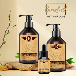 BINEFULL - <span class=keywords><strong>Champú</strong></span> y Crema de Tratamiento 2 en 1 para el Crecimiento del Cabello, Nutritivo, Refrescante e Hidratante, con Jengibre y Bambú, Marca Privada - Product Image 2