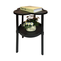 Table d'appoint mobile en plastique durable, style minimaliste moderne, couleur crème, pour salon