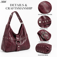 Tas Tote Detail Sabuk PU Label Pribadi XISHANG, Tas Selempang Minimalis Wanita, Logo & Warna Custom untuk Merek Fashion