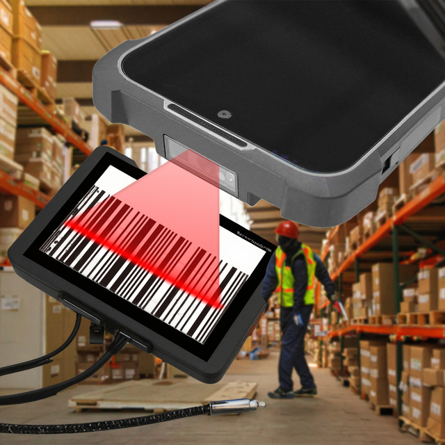 5.7inch Ruggedized Android 13 PDA with 2D Barcode Scanner Dual SIM Support Handheld POS Terminal Dual 4G LTE Phone in Stock