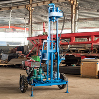 Foreuse rotative portable Hiyoung Man pour puits de 120 m, petite foreuse de terrain de 100 m, moteur électrique diesel semi-automatique