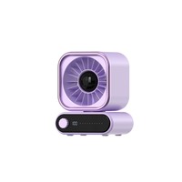 Nouveau ventilateur portable haute vitesse à turbine, grand flux d'air, pour extérieur, rechargeable USB, moteur sans balais, affichage numérique intelligent