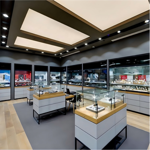 Vitrine murale moderne <span class=keywords><strong>pour</strong></span> bijoux et montres avec éclairage LED <span class=keywords><strong>pour</strong></span> les centres commerciaux - Product Image 1