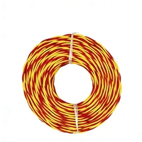 Câble d'alimentation en paire torsadée RVS 2 conducteurs 2*2,5 mm² en cuivre sans oxygène flexible 300V pour système d'alarme, interphone et bâtiment