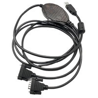 Convertidor Serial USB 2.0 RS232 Profesional de 2 Puertos FTDI DB9 con LED RX/TX para Impresora, Transmisión de Datos de Alta Velocidad