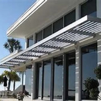 TOMA Moderne Extérieur En Aluminium Persienne Toit Fenêtre Pare-Soleil Mobile Vertical Monté Volets Conception Chinoise Surface Peinte