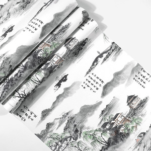 Papier <span class=keywords><strong>peint</strong></span> en soie personnalisé, décoration intérieure de chambre à coucher, avec fleurs et oiseaux, Style chinois, <span class=keywords><strong>peint</strong></span> à la main - Product Image 6