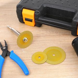 10 Discos de Corte de Diamante Afilados de 22/25/30mm <span class=keywords><strong>para</strong></span> Herramienta Rotatoria, Accesorios de Bricolaje <span class=keywords><strong>para</strong></span> <span class=keywords><strong>Dremel</strong></span> con 2 Varillas - Product Image 4