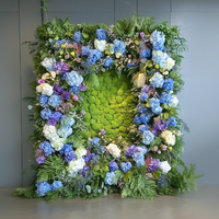 Mur de fleurs artificielles, plante décorative murale, paysage de plantes vertes, aménagement de passage, décoration de fond de mur, plantes artificielles