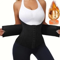 Faja Reductora de Cintura con Soporte de Placa de Acero de Neopreno, Efecto Sauna de Doble Presión, Protección Lumbar, Control de Abdomen, Pérdida de Peso
