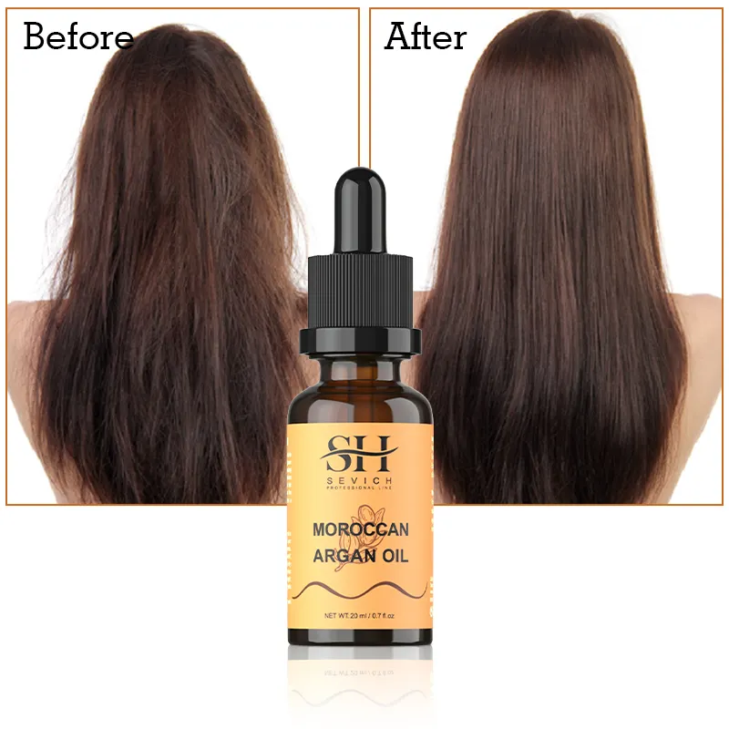 Private Label Natural Organic Castor Oil Moroccan Argan Oil Flowing And Smooth Hair Care Oil