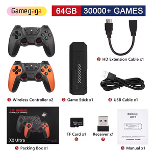 X X2 Ultra Game Stick Lite 4K HD เครื่องเล่นเกมย้อนยุค พร้อมเกม 3 มิติในตัว คอนโทรลเลอร์ไร้สาย 2.4G รองรับอีมูเลเตอร์หลากหลาย - Product Image 6