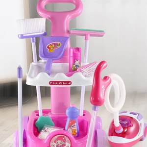 Chariot de nettoyage pour enfants avec aspirateur, balai et outils de nettoyage pour la maison - Product Image 4