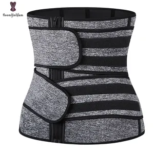 Gris noir Néoprène Taille Formateur Réducteur Ceinture Femme Sport Sudation Abdominale Taille Lombaire Ceinture Brûlante de Graisse Corset