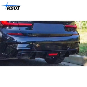 For BMW G20 <strong>3</strong> Series TK Style Rear Bumper <strong>Diffuser</strong> Lip Dry Carbon Fiber Rear <strong>Diffuser</strong> With Led - Product Image 6