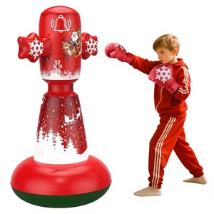 Colonne de boxe gonflable de Noël pour l'entraînement au Taekwondo et aux arts martiaux, jouet de pratique pour l'intérieur - Product Image 1