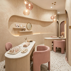 Service de beauté personnalisé à texture douce avec éclairage LED pour la coiffure <span class=keywords><strong>Nail</strong></span> <span class=keywords><strong>Art</strong></span> Spa Boutique Stores - Product Image 2