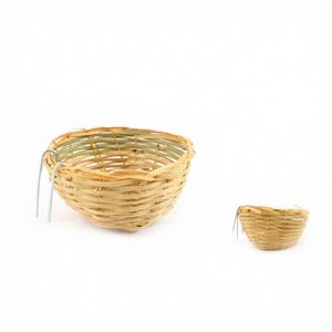 รังนกสานจากไม้ไผ่ 10*10*5 ซม. อุปกรณ์สำหรับนก รุ่น YM1066 - Product Image 1