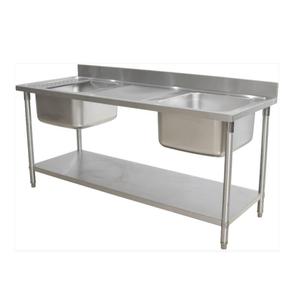 Tavolo Lavello Commerciale Australiano con Ripiano Inferiore in Acciaio Inox Banco da Lavoro Industriale Personalizzato per <span class=keywords><strong>Cucina</strong></span> - Product Image 3