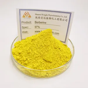 Hot Bán tự nhiên chăm sóc sức khỏe bổ sung ISO9001 berberine HCL bột viên nang berberine Hydrochloride bột