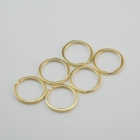 Fabricant en gros pas cher prix Nickel or métal porte-clés fendu porte-clés avec chaîne accessoire haute qualité plat porte-clés.
