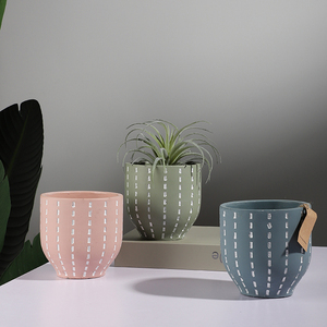 Personalizzato promozionale di colore opaco <span class=keywords><strong>cemento</strong></span> decorazioni per la casa decorazione di cerimonia nuziale giardino ornamentale <span class=keywords><strong>vasi</strong></span> per piante succulente - Product Image 2