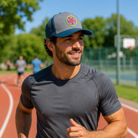 Casquettes en gros : Casquettes Dad Hat en coton à 6 panneaux avec logo tissé, Casquettes Trucker 112, Casquettes de sport personnalisées en maille