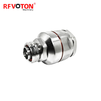 Konektor Koaksial RF Clamp L29 DIN Male Plug 7/16 Berkualitas Tinggi untuk Kabel Feeder Busa 1-5/8" untuk Komunikasi
