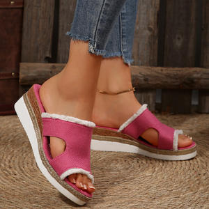 Sandalias Planas de Lona Ligeras y Casuales para Mujer, Tallas Grandes, con Plataforma de Cuerda de Cáñamo, Novedad Primavera-Verano 2025 - Product Image 3