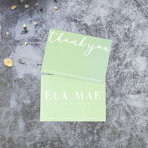 Cartes de remerciement hautement recommandées, délicates, de qualité supérieure, minimalistes, en art linéaire, pour les cadeaux de remerciement de printemps, papier kraft - Product Image 4