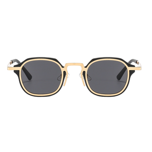 Lunettes de soleil punk pour enfants <span class=keywords><strong>Outu</strong></span> T22016, artistiques, unisexes, fraîches, en métal, PC, monture carrée complète, UV400, pour la lecture - Product Image 2