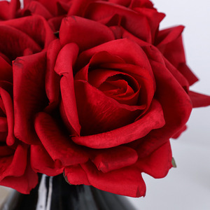 Bouquet de roses artificielles Greenway en soie, aspect réaliste, pour mariage, accessoires décoratifs, toucher hydratant, noué à la main - Product Image 3