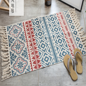 <span class=keywords><strong>Tapis</strong></span> <span class=keywords><strong>de</strong></span> sol en <span class=keywords><strong>coton</strong></span>, fabriqué à la machine, couleur unie, lavable, réversible, antidérapant, à poils ras, pour <span class=keywords><strong>cuisine</strong></span> et chambre - Product Image 2