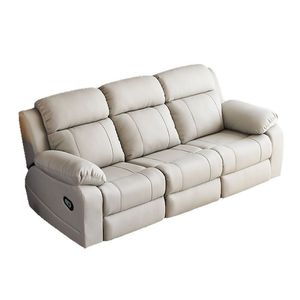 Sofá Reclinable Eléctrico de Cuero para Sala de Estar, Fabricante de Muebles Funcionales de <span class=keywords><strong>3</strong></span> <span class=keywords><strong>Plazas</strong></span>, Juego de Sofás Reclinables Eléctricos - Product Image 1
