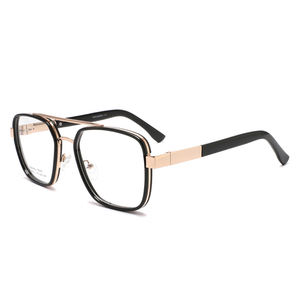 レトロなデザインの女性の眼鏡フレームファッションダブルブリッジ光学メガネ - Product Image 2