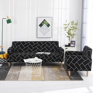 Vente en gros de housses de <span class=keywords><strong>canapé</strong></span> sectionnelles élastiques en Spandex imprimées à carreaux extensibles housses de <span class=keywords><strong>canapé</strong></span> - Product Image 2
