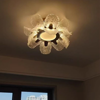 Lustre de restaurant français de style fleur Banfen moderne minimaliste haut de gamme salon transfrontalier hauteur réglable