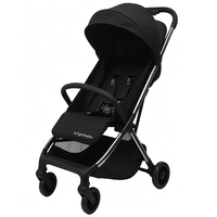 Poussette pliable pour bébé Brightbebe, cadre en alliage d'aluminium léger, pliage automatique, poussette compacte, roues EVA, certifiée EN1888