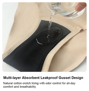 Mutande Mestruali Riutilizzabili OEM ODM, Assorbenti a 4 Strati, <span class=keywords><strong>Taglie</strong></span> dalla XS alla 6XL, Traspiranti e Senza Cuciture per Donne - Product Image 3
