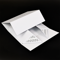 Custom Logo Foil Stamping Magnetic Packaging Gift Box Flip Top Cardboard Eco Jewelry Package Paper Folding Box