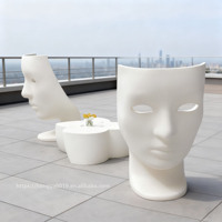 Fauteuil de salon en fibre de verre pour la détente, chaise Nemo Face créative et élégante en FRP, mobilier de loisirs tendance