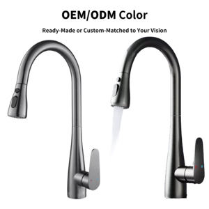 Grifo de Cocina Monomando de Acero Inoxidable 304 de la Serie Económica YEETE, Acabado Pulido, Montaje en Encimera, Control Táctil Moderno, Válvula de Cerámica - Product Image 4