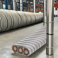 Cable Eléctrico de Bajo Voltaje Huaqi, Bomba Sumergible de Aceite, Cable Eléctrico Blindado de Acero con Conductor de Cobre ESP