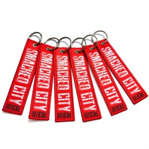 Hot Sale Personalized Embroidery Keychain <b>Custom</b> Logo Promotional Fashion Woven Fabric Tag for <b>Key</b> Holder - Product Image 3