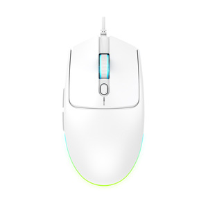เมาส์แบบมีสายน้ำหนักเบา เงียบไร้เสียง พร้อมไฟ RGB ปรับแสงได้ ใช้ได้กับแล็ปท็อป แท็บเล็ต สำนักงาน และบ้าน - Product Image 1